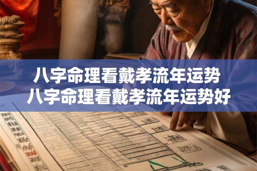 八字命理看戴孝流年运势 八字命理看戴孝流年运势好不好