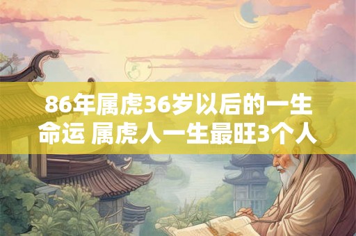 86年属虎36岁以后的一生命运 属虎人一生最旺3个人