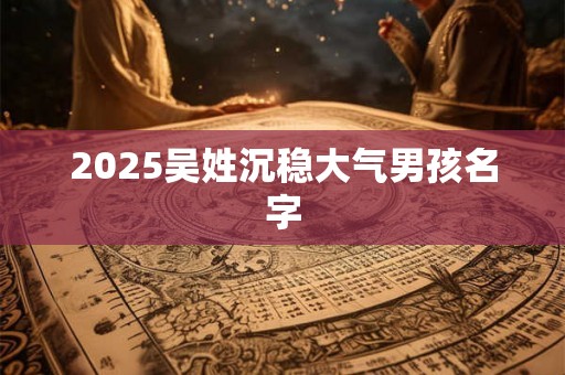 2025吴姓沉稳大气男孩名字 2025吴姓沉稳大气男孩名字
