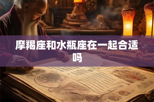 摩羯座和水瓶座在一起合适吗 摩羯座和水瓶座在一起合适吗