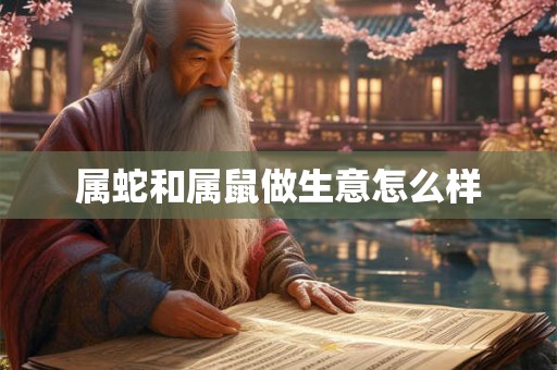 属蛇和属鼠做生意怎么样