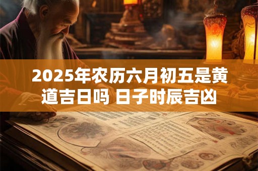 2025年农历六月初五是黄道吉日吗 日子时辰吉凶 2025年农历六月初五是黄道吉日吗 日子时辰吉凶