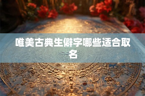 唯美古典生僻字哪些适合取名 唯美古典生僻字哪些适合取名