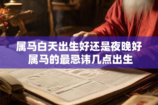 属马白天出生好还是夜晚好 属马的最忌讳几点出生 属马白天出生好还是夜晚好 属马的最忌讳几点出生