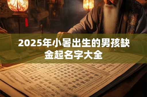 2025年小暑出生的男孩缺金起名字大全 2025年小暑出生的男孩缺金起名字大全