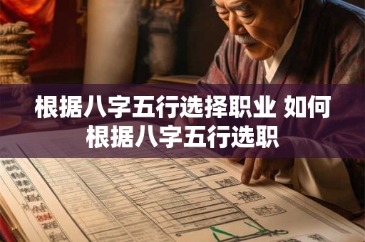 根据八字五行选择职业 如何根据八字五行选职 根据八字五行选择职业 如何根据八字五行选职