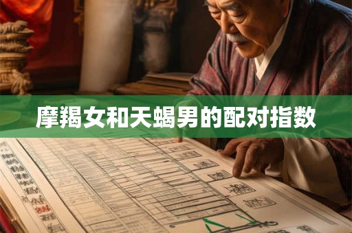 摩羯女和天蝎男的配对指数 摩羯女和天蝎男的配对指数