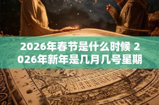 2026年春节是什么时候 2026年新年是几月几号星期几 2026年春节是什么时候 2026年新年是几月几号星期几