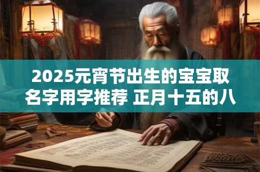 2025元宵节出生的宝宝取名字用字推荐 正月十五的八字 2025元宵节出生的宝宝取名字用字推荐 正月十五的八字