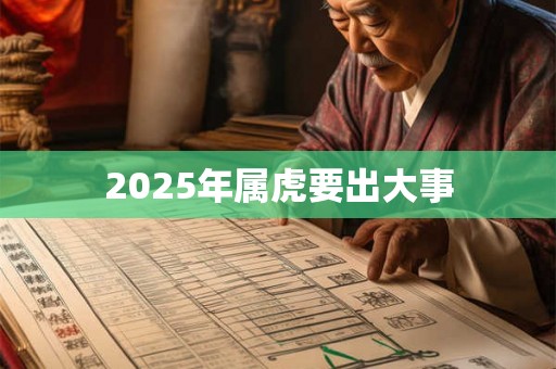 2025年属虎要出大事 2025年属虎要出大事