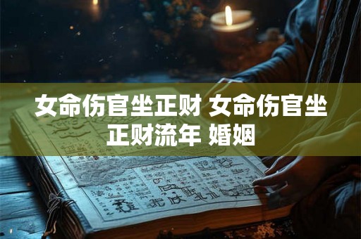 女命伤官坐正财 女命伤官坐正财流年 婚姻