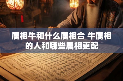 属相牛和什么属相合 牛属相的人和哪些属相更配 属相牛和什么属相合 牛属相的人和哪些属相更配