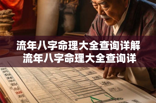 流年八字命理大全查询详解 流年八字命理大全查询详解图 流年八字命理大全查询详解 流年八字命理大全查询详解图