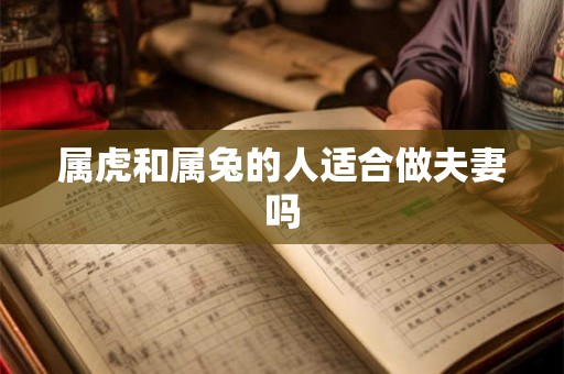 属虎和属兔的人适合做夫妻吗 属虎和属兔的人适合做夫妻吗