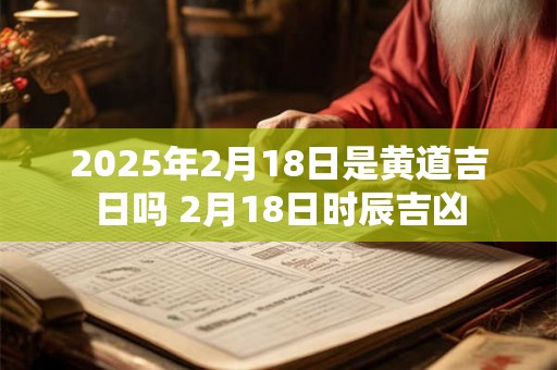 2025年2月18日是黄道吉日吗 2月18日时辰吉凶 2025年2月18日是黄道吉日吗 2月18日时辰吉凶