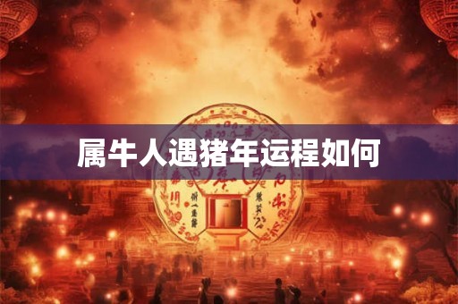 属牛人遇猪年运程如何 属牛人遇猪年运程如何
