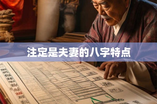 注定是夫妻的八字特点 注定是夫妻的八字特点