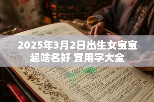 2025年3月2日出生女宝宝起啥名好 宜用字大全 2025年3月2日出生女宝宝起啥名好 宜用字大全
