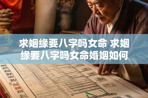 求姻缘要八字吗女命 求姻缘要八字吗女命婚姻如何 求姻缘要八字吗女命 求姻缘要八字吗女命婚姻如何