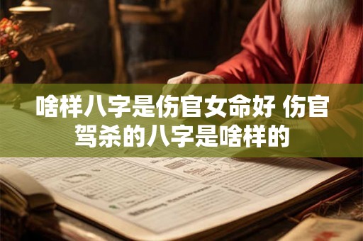 啥样八字是伤官女命好 伤官驾杀的八字是啥样的 啥样八字是伤官女命好 伤官驾杀的八字是啥样的