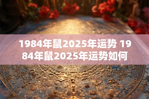 1984年鼠2025年运势 1984年鼠2025年运势如何 1984年鼠2025年运势 1984年鼠2025年运势如何