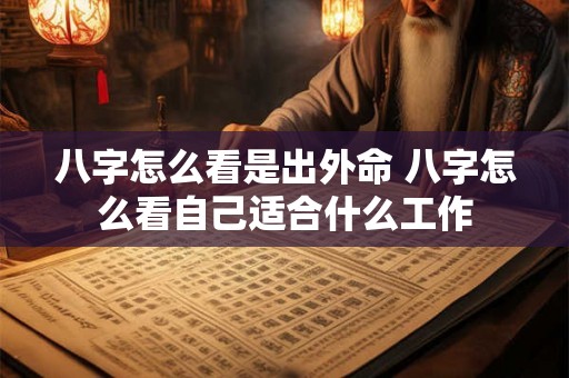 八字怎么看是出外命 八字怎么看自己适合什么工作 八字怎么看是出外命 八字怎么看自己适合什么工作