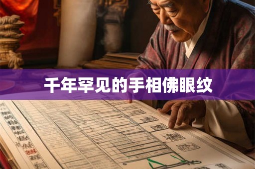 千年罕见的手相佛眼纹 千年罕见的手相佛眼纹