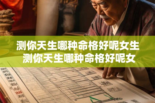 测你天生哪种命格好呢女生 测你天生哪种命格好呢女生图片 测你天生哪种命格好呢女生 测你天生哪种命格好呢女生图片