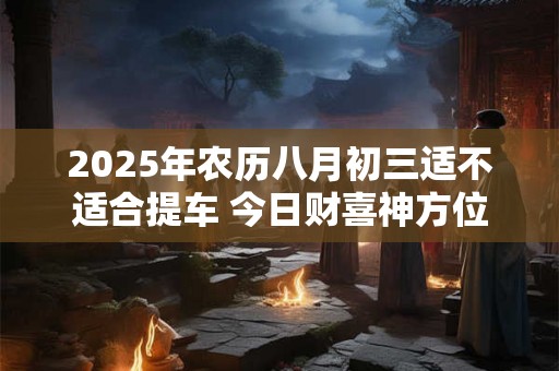 2025年农历八月初三适不适合提车 今日财喜神方位 2025年农历八月初三适不适合提车 今日财喜神方位