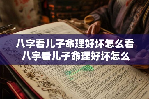 八字看儿子命理好坏怎么看 八字看儿子命理好坏怎么看出来 八字看儿子命理好坏怎么看 八字看儿子命理好坏怎么看出来