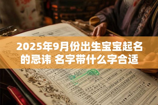 2025年9月份出生宝宝起名的忌讳 名字带什么字合适