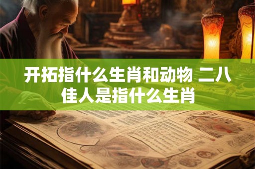 开拓指什么生肖和动物 二八佳人是指什么生肖 开拓指什么生肖和动物 二八佳人是指什么生肖