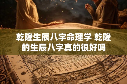 乾隆生辰八字命理学 乾隆的生辰八字真的很好吗 乾隆生辰八字命理学 乾隆的生辰八字真的很好吗