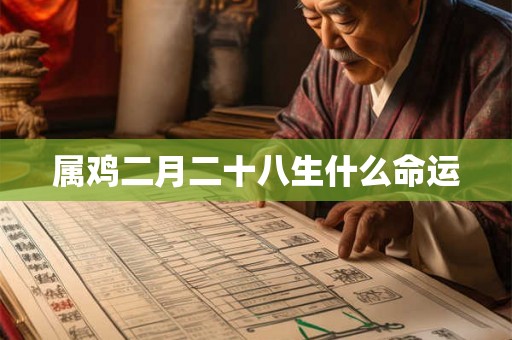 属鸡二月二十八生什么命运