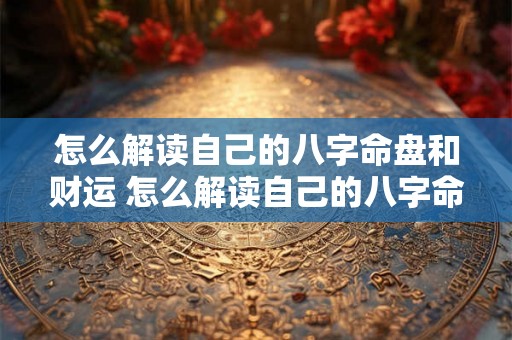 怎么解读自己的八字命盘和财运 怎么解读自己的八字命盘和财运的关系 怎么解读自己的八字命盘和财运 怎么解读自己的八字命盘和财运的关系