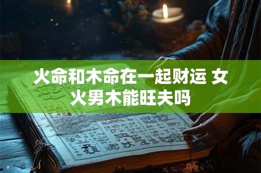 火命和木命在一起财运 女火男木能旺夫吗