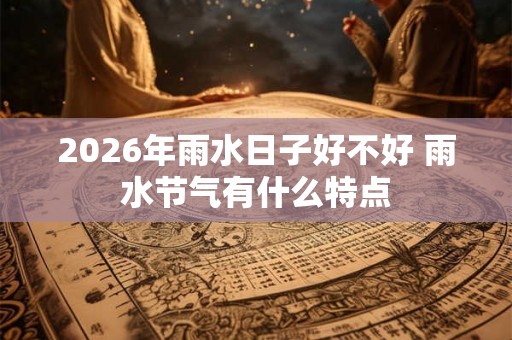 2026年雨水日子好不好 雨水节气有什么特点