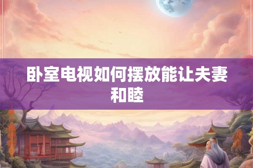 卧室电视如何摆放能让夫妻和睦 卧室电视如何摆放能让夫妻和睦