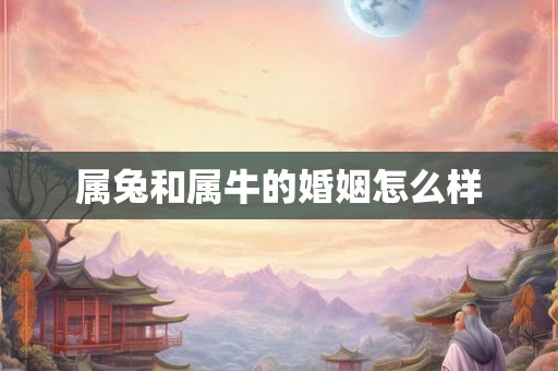 属兔和属牛的婚姻怎么样 属兔和属牛的婚姻怎么样