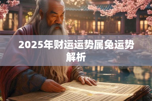 2025年财运运势属兔运势解析 2025年财运运势属兔运势解析