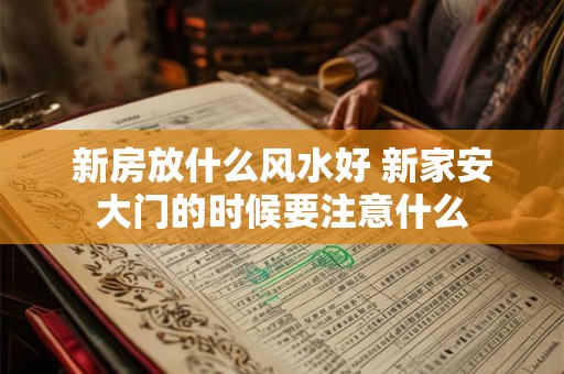新房放什么风水好 新家安大门的时候要注意什么
