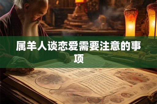 属羊人谈恋爱需要注意的事项