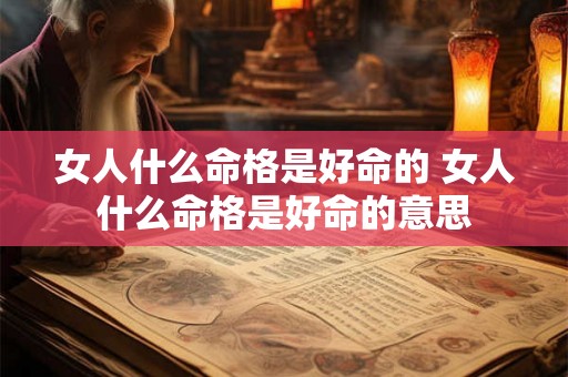 女人什么命格是好命的 女人什么命格是好命的意思 女人什么命格是好命的 女人什么命格是好命的意思