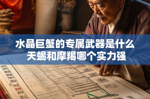 水晶巨蟹的专属武器是什么 天蝎和摩羯哪个实力强 水晶巨蟹的专属武器是什么 天蝎和摩羯哪个实力强