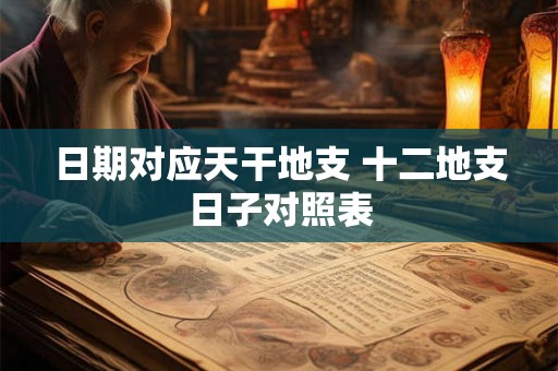 日期对应天干地支 十二地支日子对照表 日期对应天干地支 十二地支日子对照表