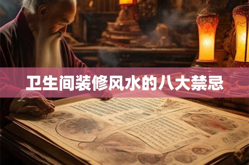 卫生间装修风水的八大禁忌