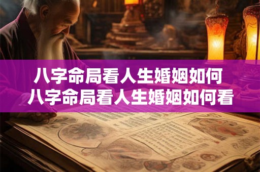 八字命局看人生婚姻如何 八字命局看人生婚姻如何看财运 