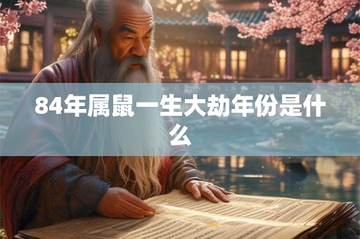 84年属鼠一生大劫年份是什么 84年属鼠一生大劫年份是什么