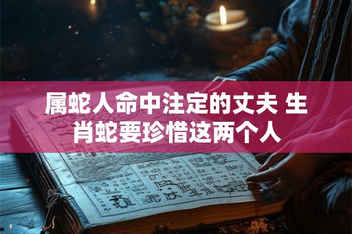 属蛇人命中注定的丈夫 生肖蛇要珍惜这两个人 属蛇人命中注定的丈夫 生肖蛇要珍惜这两个人