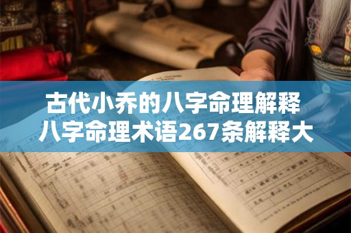 古代小乔的八字命理解释 八字命理术语267条解释大全 古代小乔的八字命理解释 八字命理术语267条解释大全